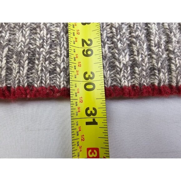 Eddie Bauer Size Large Men 1/4 Zip Lambs Wool Blend Pullover Long Sleeve Sweater - Picture 6 of 8